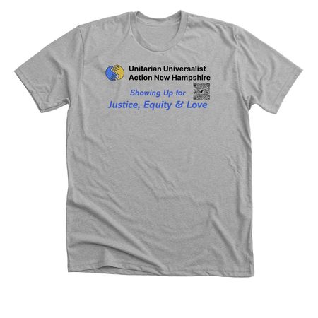 UU Action NH, a Athletic Heather Premium Unisex Tee