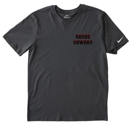 Rogue Cowboy, a Anthracite Nike Dri-FIT Jersey Blend Performance Tee