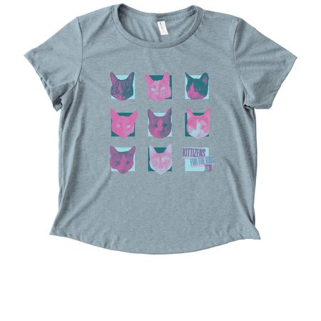 Kittizens for the Kids 2026!, a I Like You Blue Allmade Eco Triblend Women?s Scoop Neck Tee