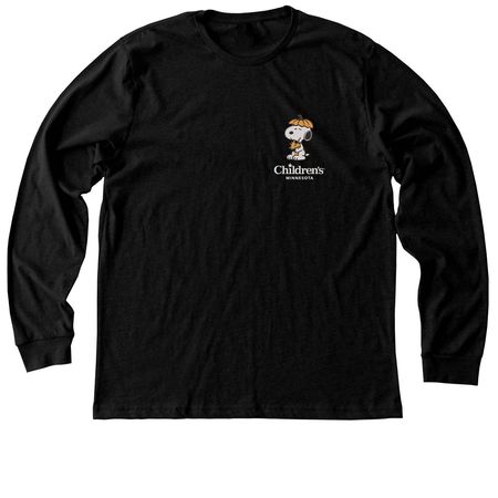 Spooky Snoopy, a Black Heather Premium Long Sleeve Tee