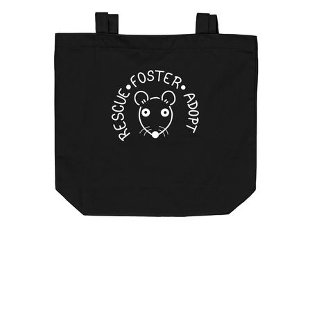 Rescue ? Foster ? Adopt Tote Bags, a Black Organic Cotton Tote Bag