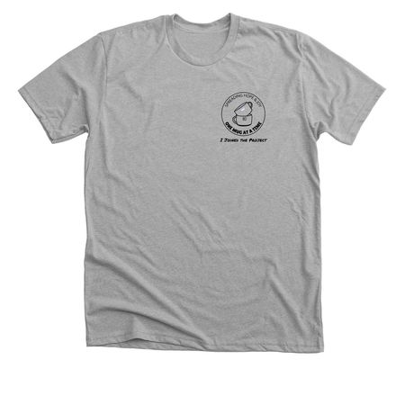 Donate to the Project, a Athletic Heather Premium Unisex Tee