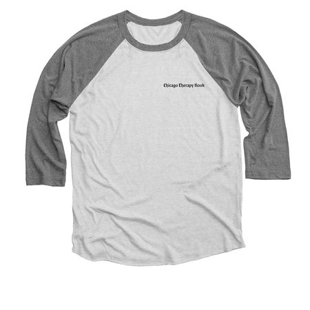 CTN Baseball Tee, a Premium Heather and Heather White 3/4 Sleeve Baseball Tee