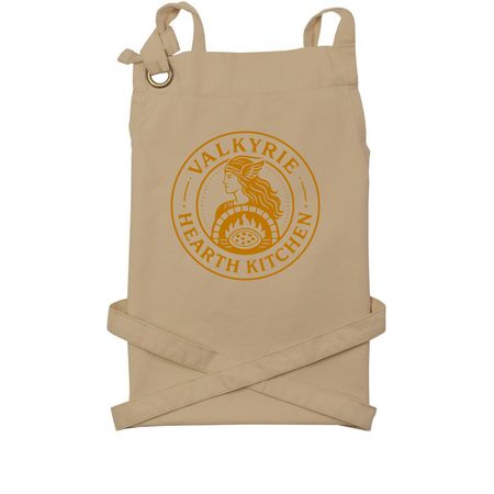 Valkyrie Hearth Kitchen&nbsp;, a Khaki Cotton Canvas Pocket Apron