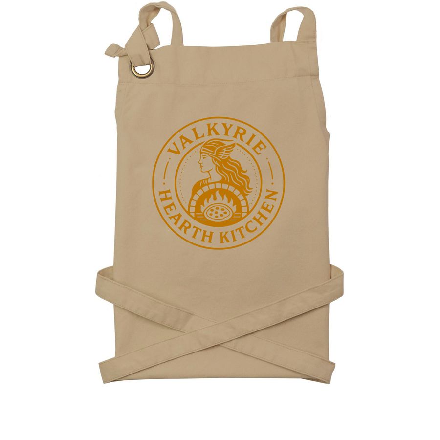 Valkyrie Hearth Kitchen&nbsp;, a Khaki Cotton Canvas Pocket Apron
