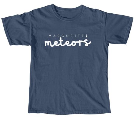 Marquette Meteors, a Midnight Comfort Colors Unisex Tee