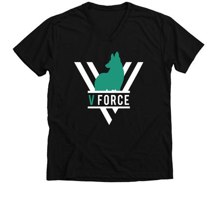 10 Commandments 2.0 V Force, a Solid Black Blend Premium V-Neck Tee