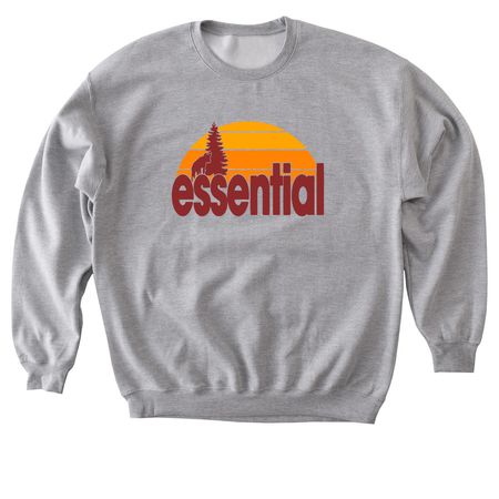 Endangered Species Day: Wolves Are Essential, a Sport Grey Softstyle Crewneck Sweatshirt