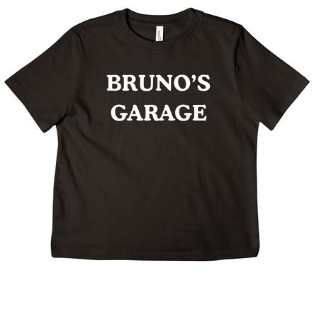 Bruno's Garage Shirts, a Black Women's Heavyweight Tee