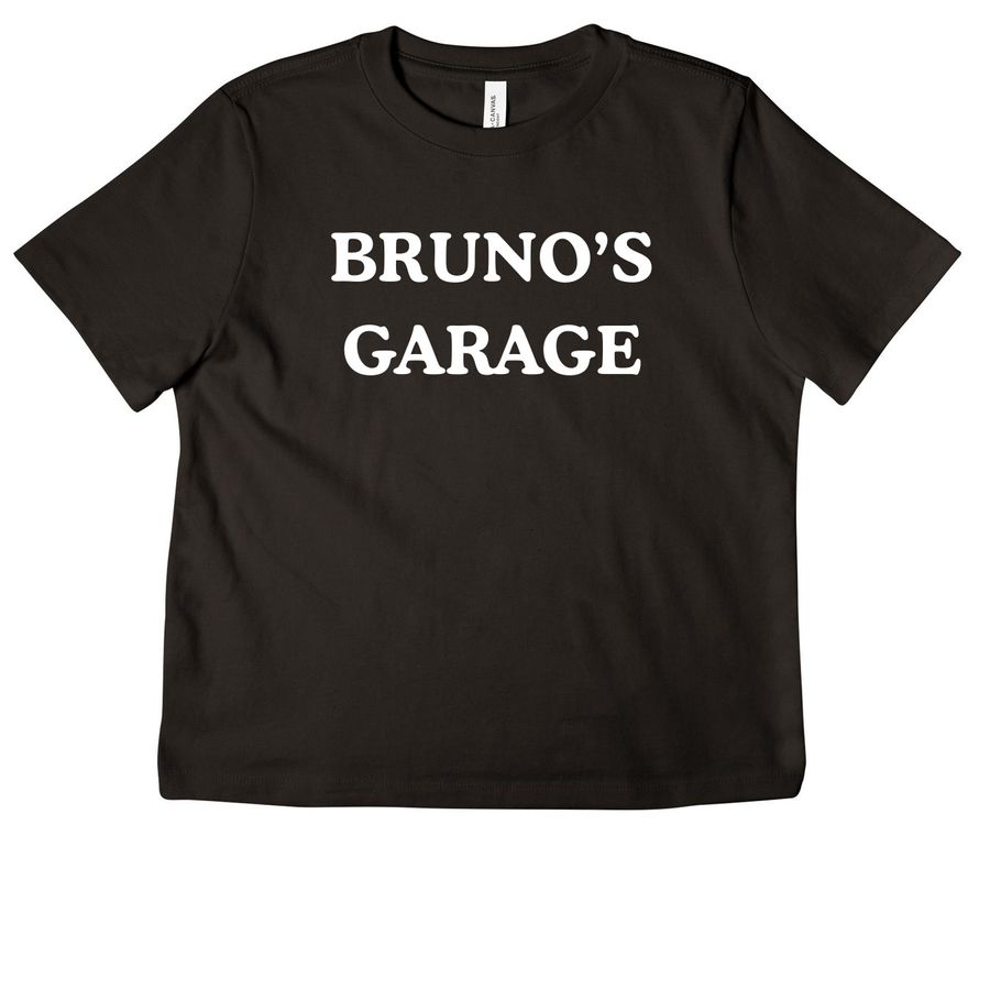 Bruno's Garage Shirts, a Black Women's Heavyweight Tee