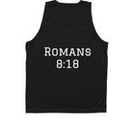 Faith Over Fear Athletic Apparel, a Black Unisex Performance Tank (back-view)