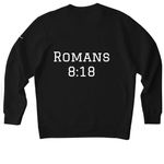 Faith Over Fear Athletic Apparel, a Black Nike Club Fleece Crewneck Sweatshirt (back-view)