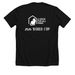 Goal Getter, a Solid Black Blend Premium Unisex Tee (back-view)