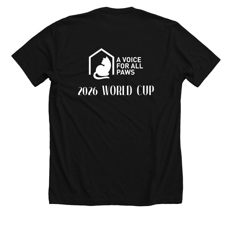 Goal Getter, a Solid Black Blend Premium Unisex Tee (back-view)