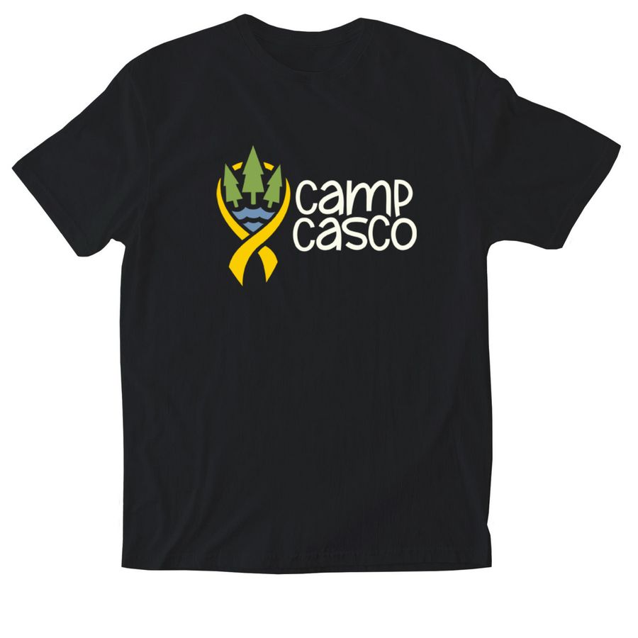 Comfy Tops (Color Logo), a Black Softstyle Cotton Tee