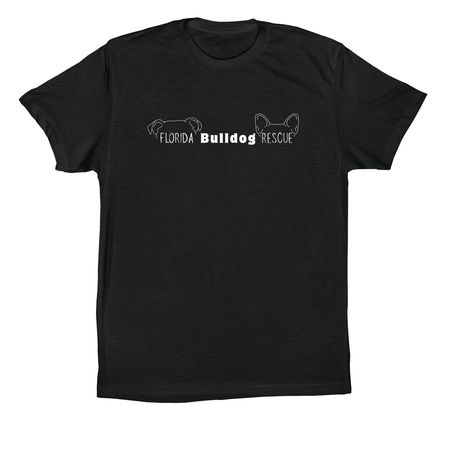 Florida Bulldog Rescue - English/French Opt 2, a Vintage Black Premium Cotton Tee