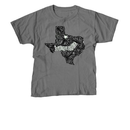 Stronger Together, a Charcoal Youth Unisex Tee
