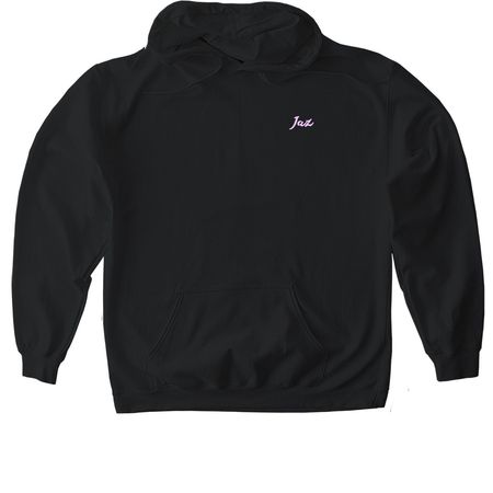 JAZ SWAG, a Black Gildan Softstyle Pullover Hoodie