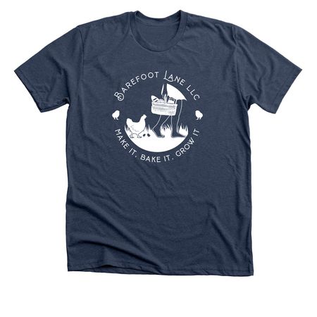 Barefoot Lane LLC Merch!!, a Heather Navy Premium Unisex Tee