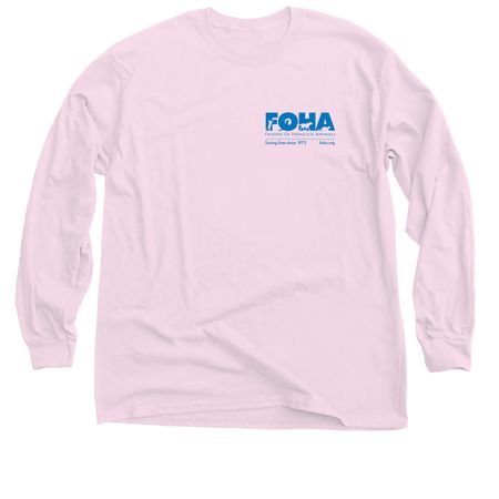 Run the Greenway with FOHA, a Light Pink Classic Long Sleeve Tee