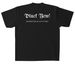 Max Heavyweight/Oversized "Pluck Yew!", a Black Heavyweight Garment Dye Tee (back-view)