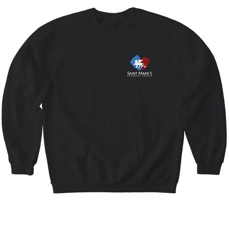 Simple Lion, a Black Softstyle Crewneck Sweatshirt