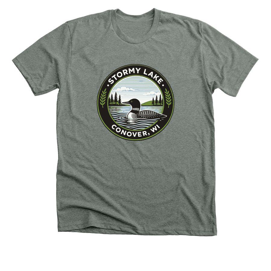 SLA shirts with color logo&nbsp;, a Deep Heather Premium Unisex Tee