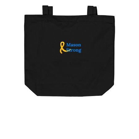 Our Little Hero Totes, a Black Organic Cotton Tote Bag
