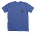 #BecauseOfBuddy, a Solid True Royal Premium Unisex Tee