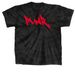 RED, a Black Classic Tie Dye Tee
