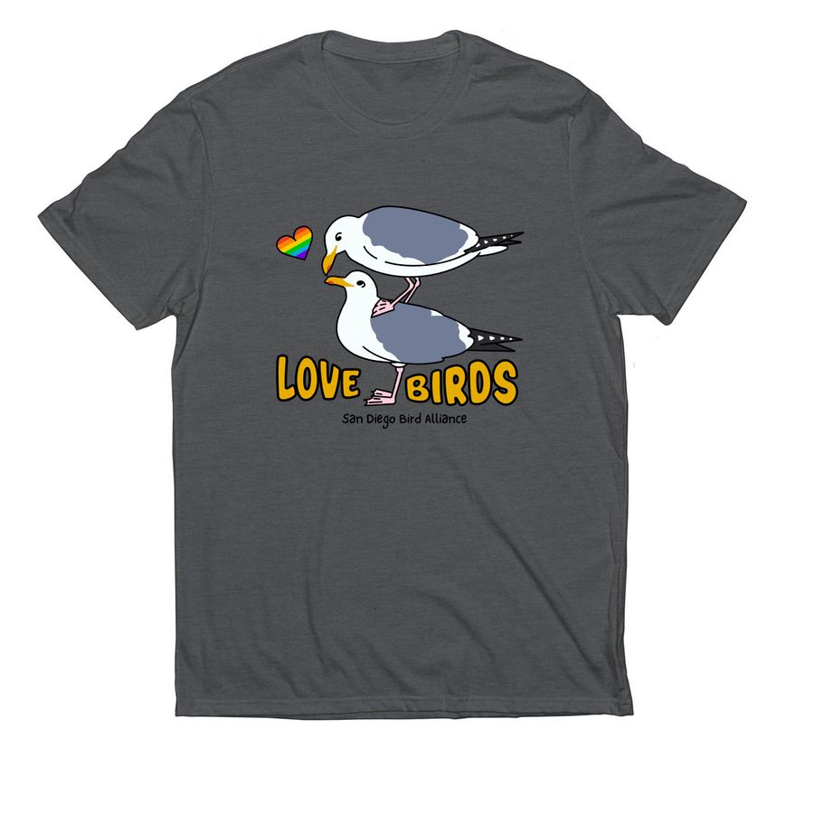Love Birds, a Terrain Grey Allmade Eco Triblend Unisex Tee