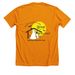 Roams To Homes-Bark Boo and Meow too!, a Heather Orange Premium Unisex Tee (back-view)