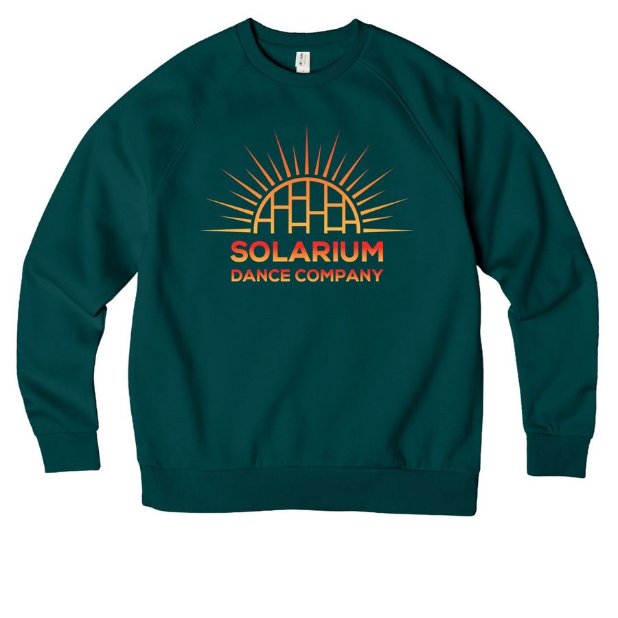 Solarium Classic, a Deep Sea Green Allmade Organic CVC Crewneck Sweatshirt