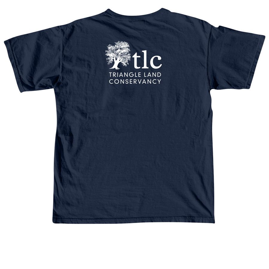 Frog Pond by Autumn Cobeland, a True Navy Comfort Colors Unisex Tee (back-view)