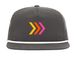 WITNESS [hat], a Charcoal/ White Printed Umpqua Snapback Cap