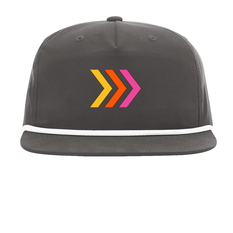 WITNESS [hat], a Charcoal/ White Printed Umpqua Snapback Cap