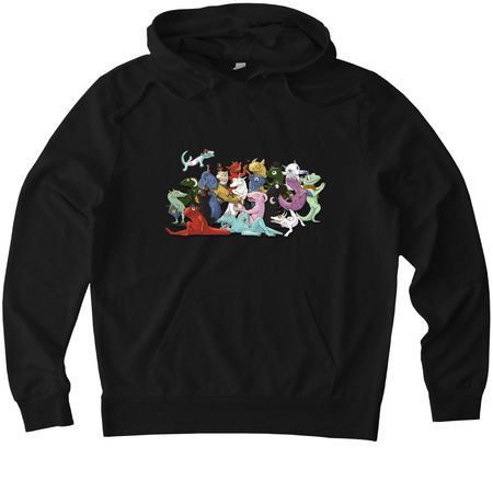 1st Anniversary shirt, a Deep Black Allmade Organic French Terry Pullover Hoodie
