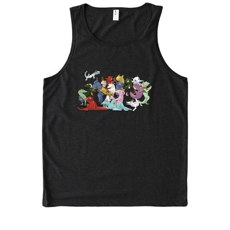 1st Anniversary shirt, a Deep Black Allmade Eco Triblend Tank