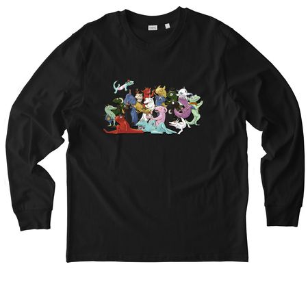 1st Anniversary shirt, a Black Stanley/Stella Unisex Creator 2.0 Long Sleeve Tee