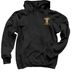Smokin' the Gnar (Dark), a Black Pullover Hoodie