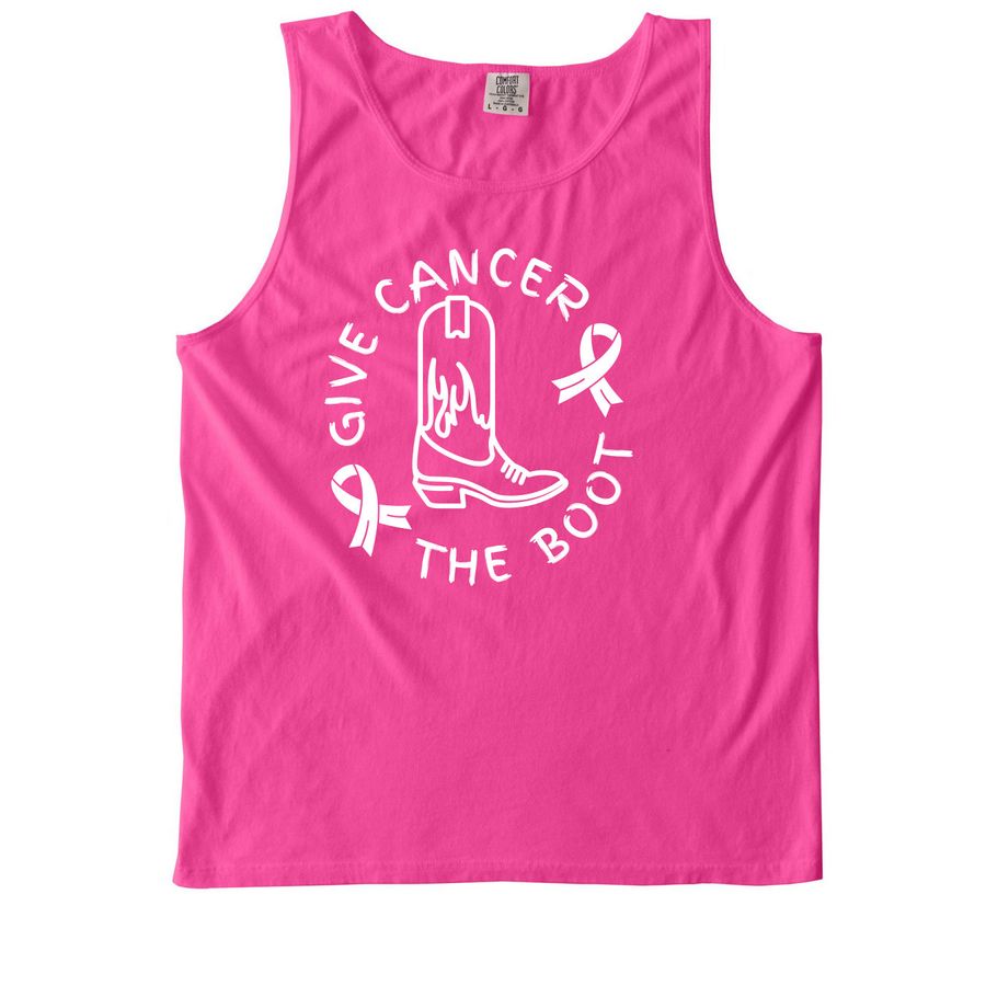 60 Miles, 3 Days, a Neon Pink Comfort Colors Tank Top