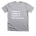 Dogs! Adopt! Foster! Bonaparte's!, a Athletic Heather Premium Unisex Tee