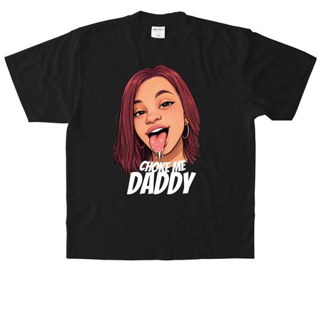 Choke me&nbsp;, a Black Heavyweight Garment Dye Tee