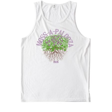 Mossapalooza youth/adult swag, a Bright White Allmade Eco Triblend Tank