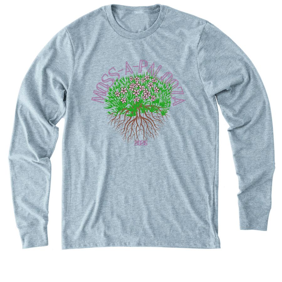 Mossapalooza youth/adult swag, a I Like You Blue Allmade Eco Triblend Long Sleeve Tee