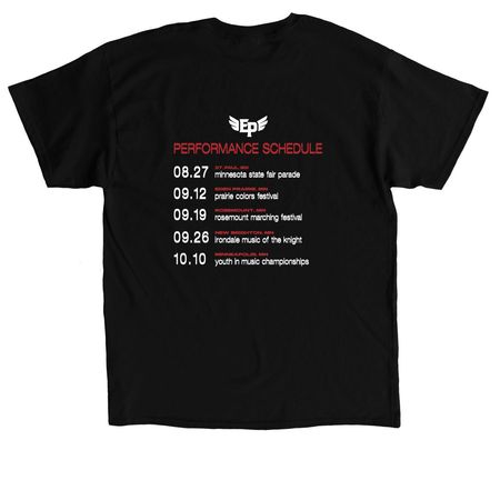 Marching Band Opposites Season, a Black Classic Unisex Tee (back-view)