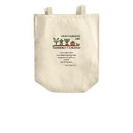 Spring Forest Tote Bags, a Natural Over-the-Shoulder Shopping Tote Bag (back-view)