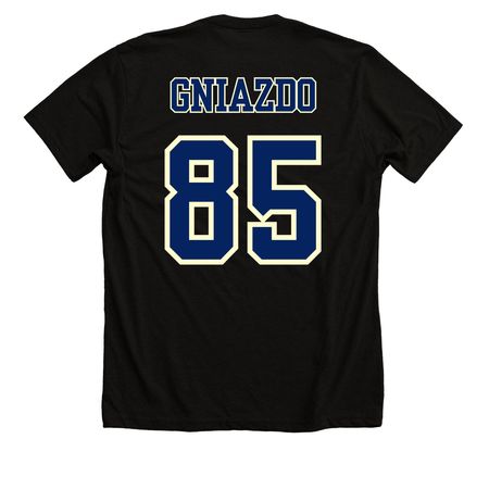 Gniazdo Shirt-Jersey, a Solid Black Blend Premium Unisex Tee (back-view)
