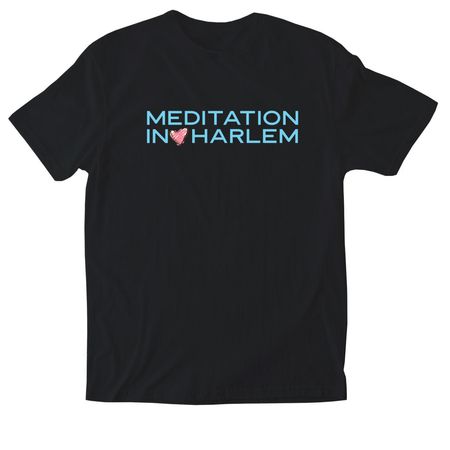 Meditation in Harlem, a Black Softstyle Cotton Tee