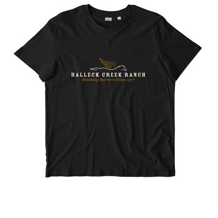 Halleck Creek Ranch: Classic Logo, a Black Stanley/Stella Unisex Crafter Tee